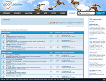 Tablet Screenshot of forum.sportujeme.sk